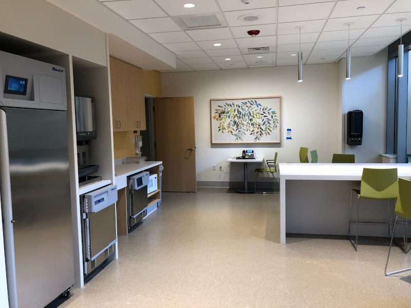 Kitchen space in Hale Family Building