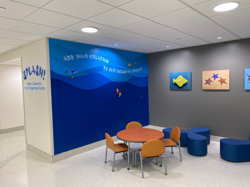 Artwork on display at Boston Children's Hospital