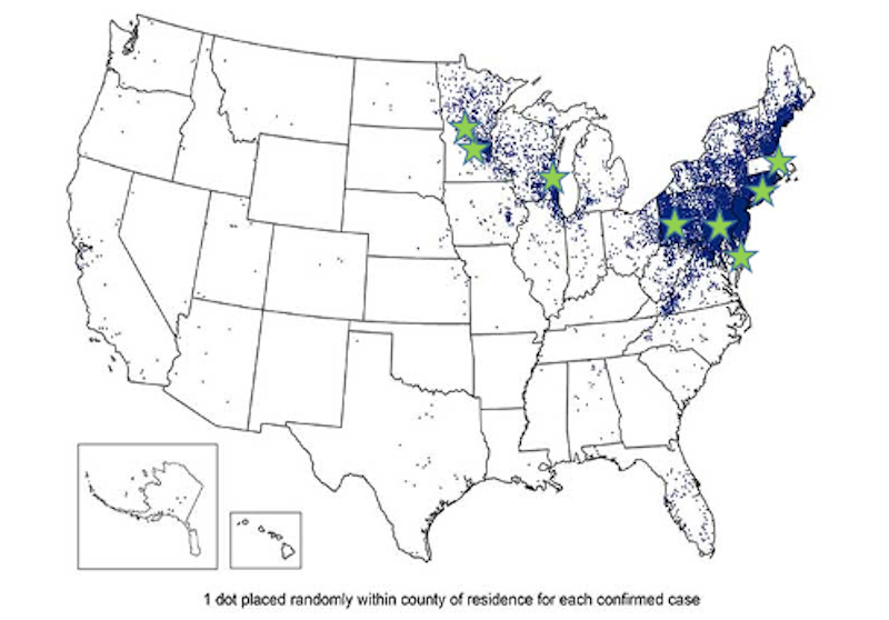 Pedi Lyme Net has eight sites throughout the country.